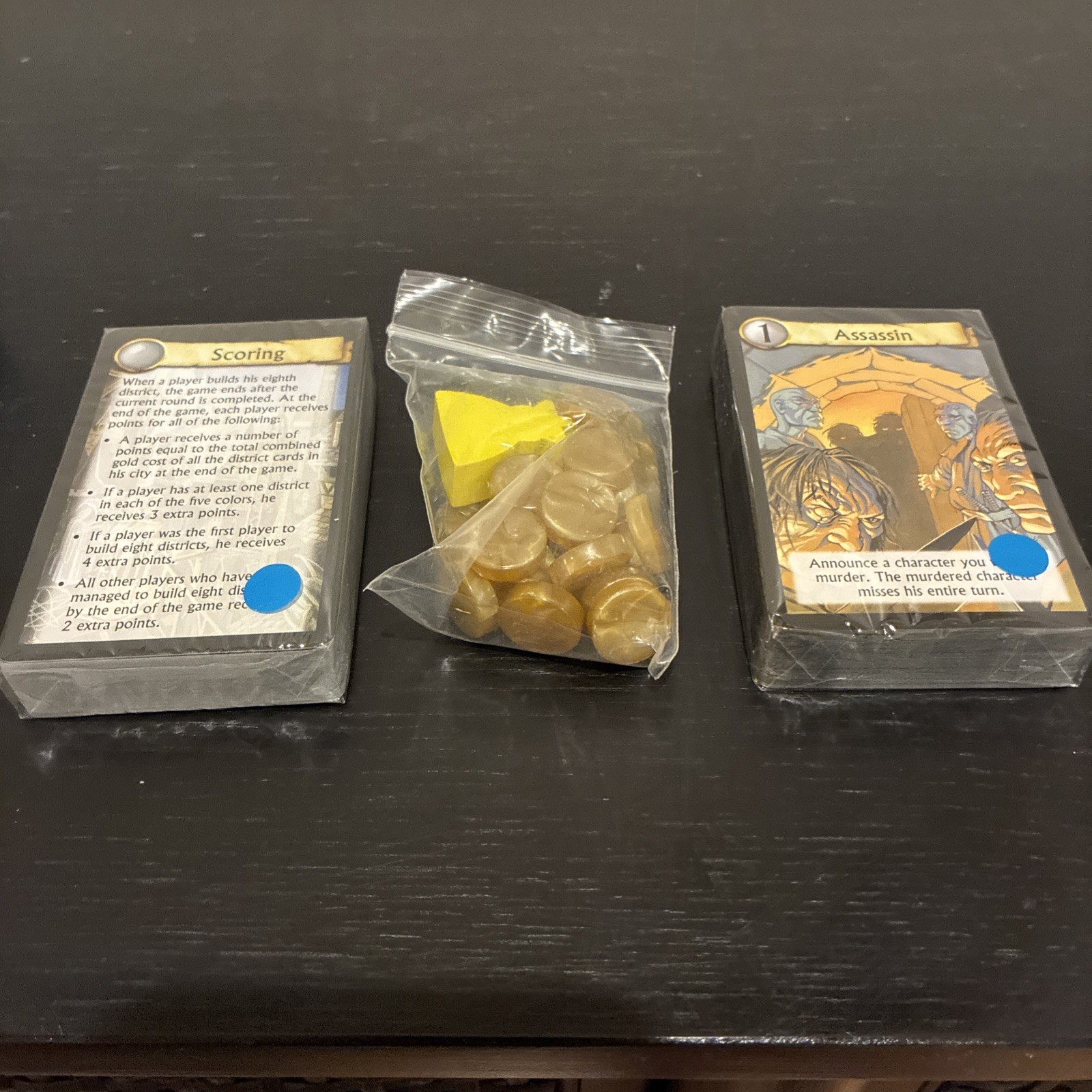 NEW Citadels Card Game w/ Dark City Expansion by Bruno Faidutti 2004 OPEN BOX