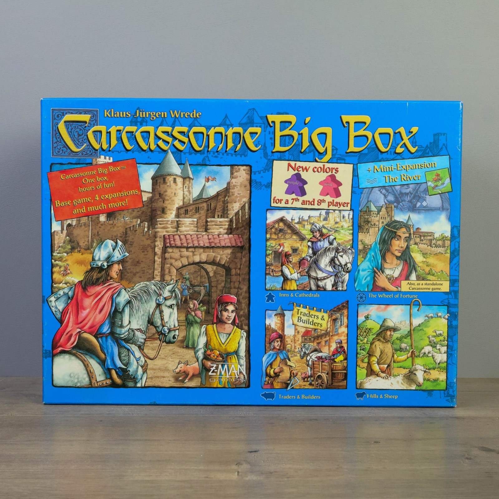 Carcassonne Big Box Board Game Z-Man Games 4 Expansions Plus Mini Expansions