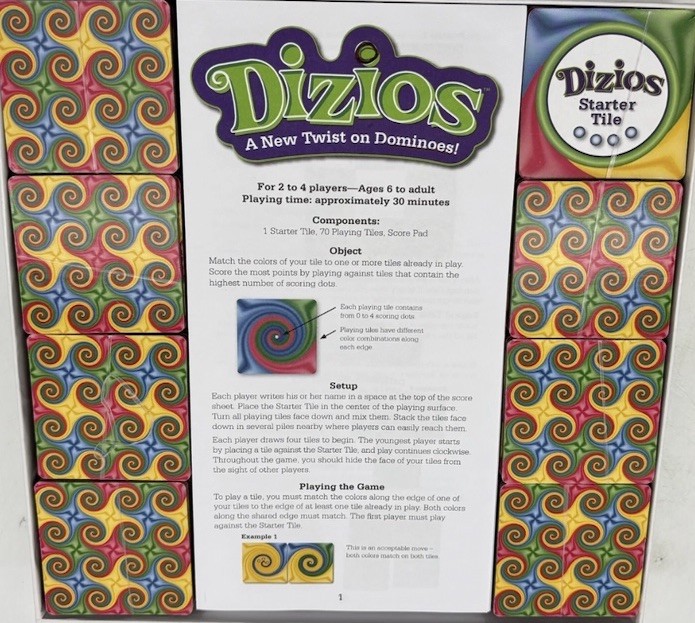 Dizios Game 100% COMPLETE MindWare 2009 Strategy Family Kids Dominoes Mint Cond!