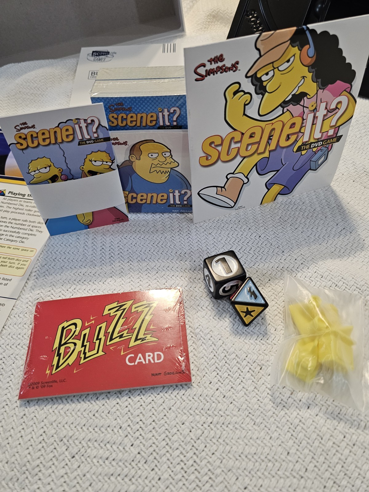 The SIMPSONS Scene IT ? Board Game DVD Game Edition OPEN BOX ,SEALED CONTENTS.