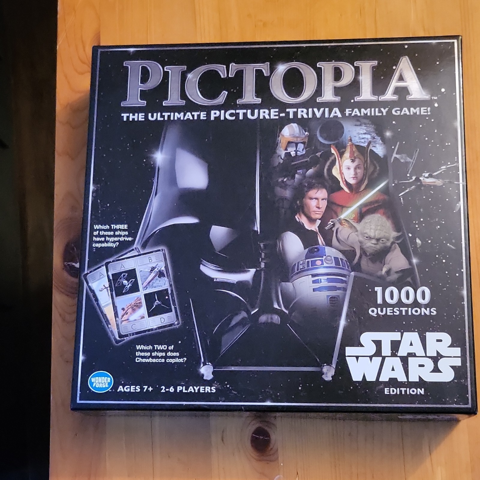 Wonder Forge Pictopia Star Wars Edition Picture Trivia Game 2-6 Players Ages 7+