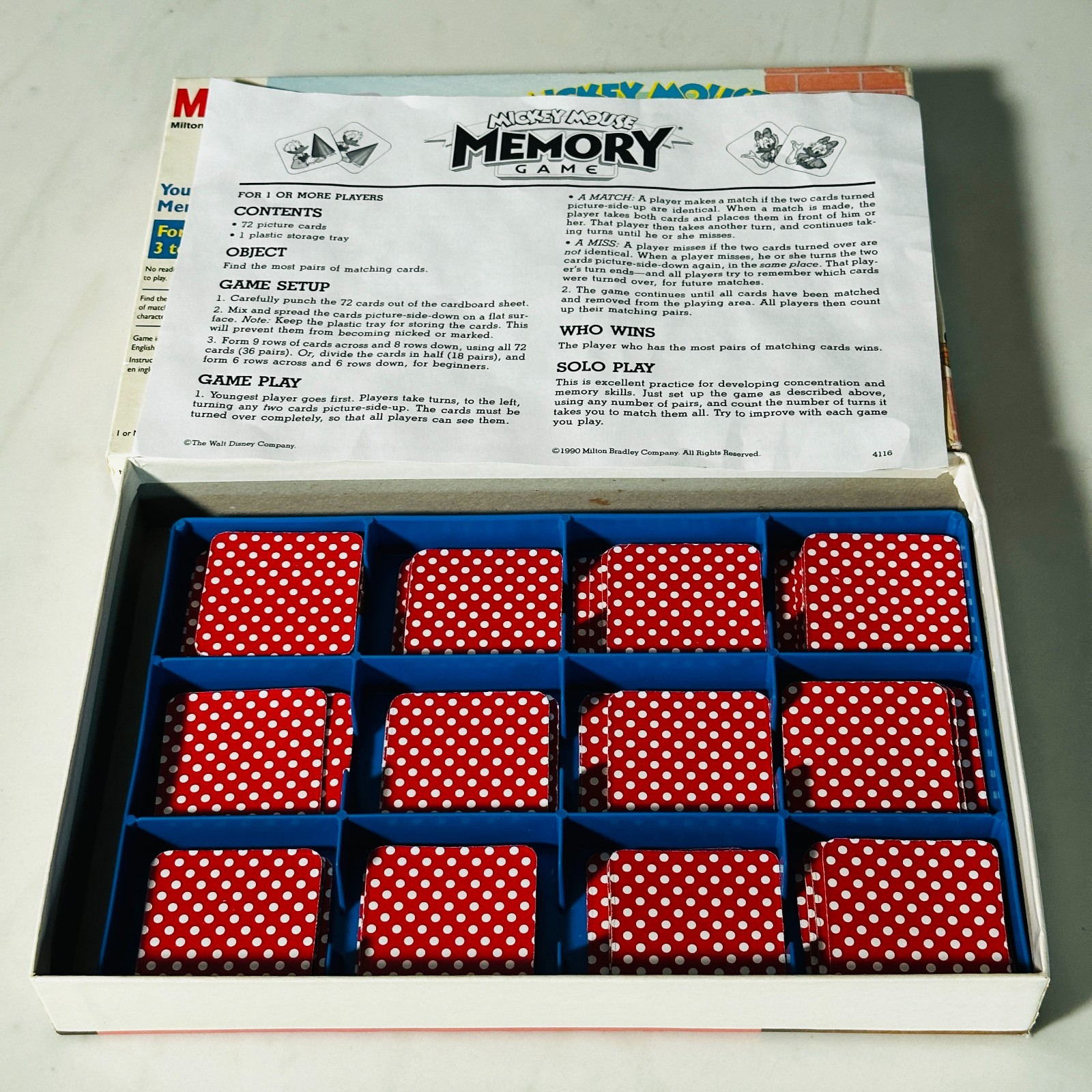 Disney Board Game Lot of 2 – Follow That Mouse – Mickey Mouse Memory Game – MB