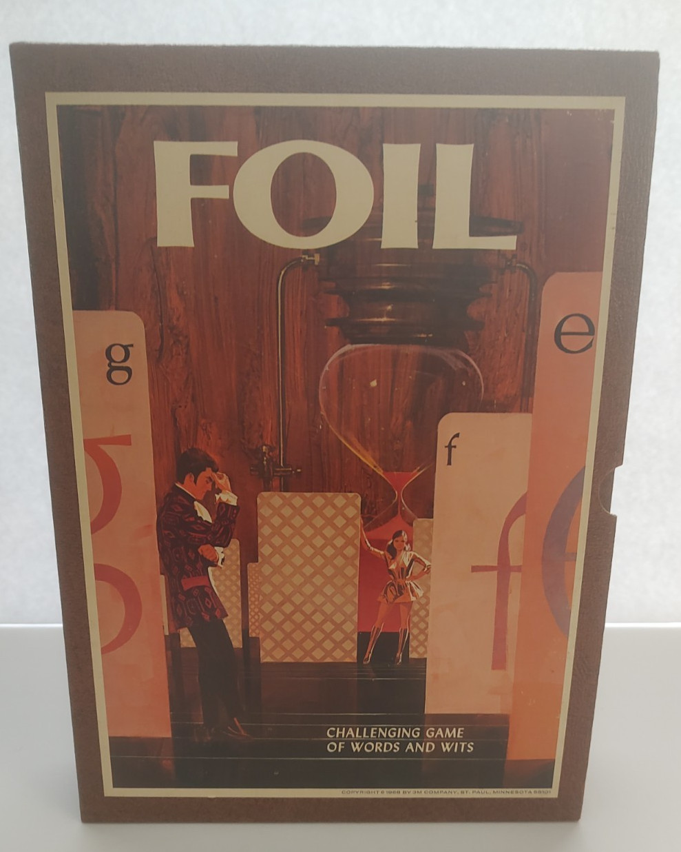 Foil Challenging Game Of Words And Wits 3M Bookshelf Games Board Game Complete!