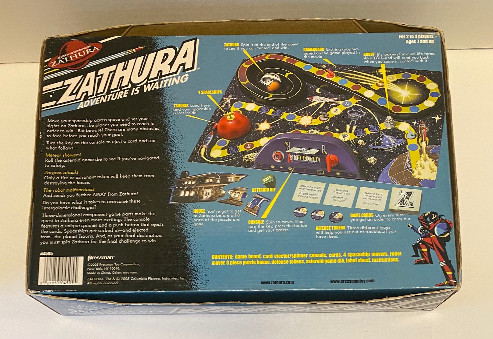 Zathura Adventure is Waiting Board Game 2005 Pressman Complete