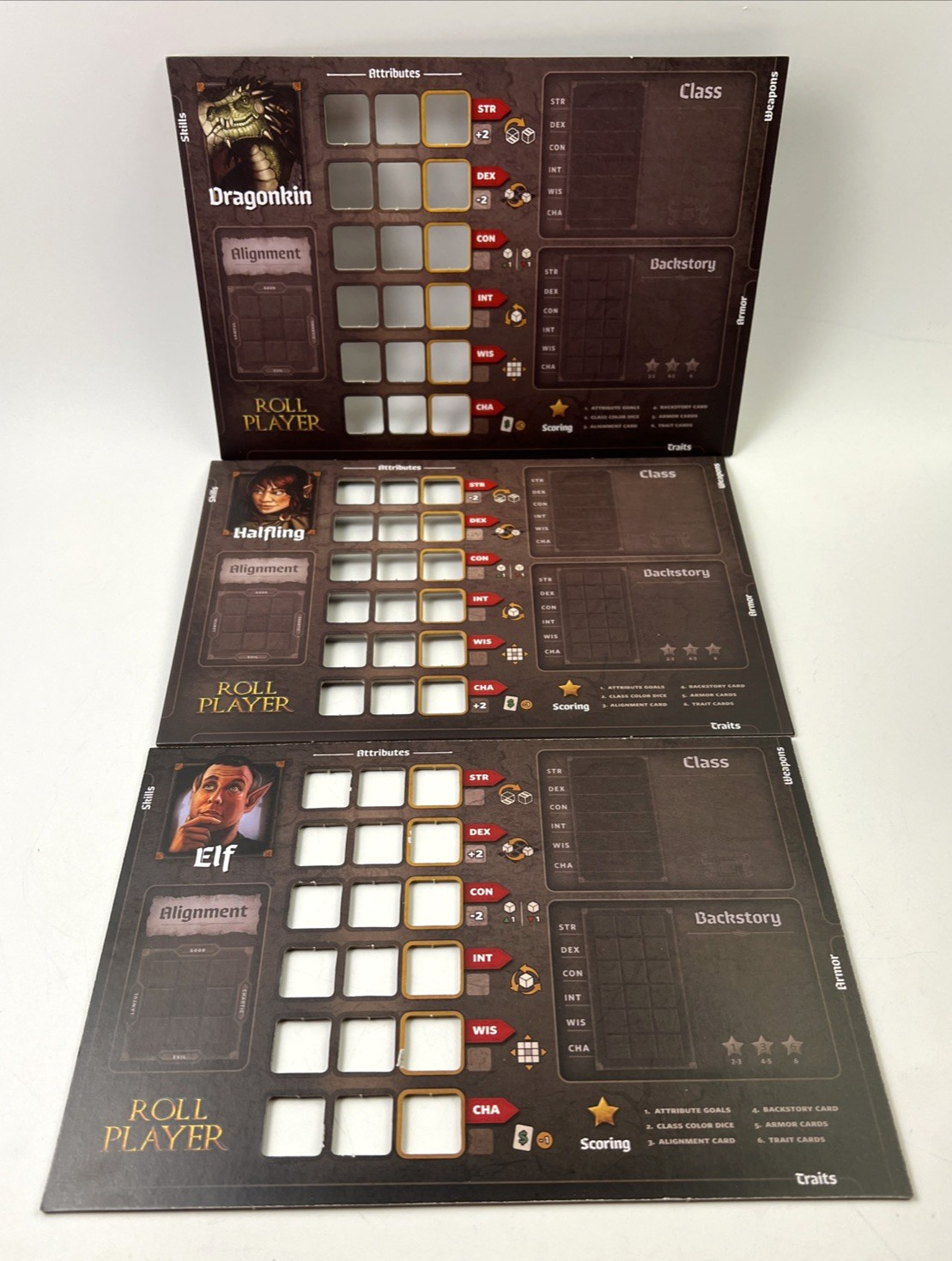 Thunderworks ROLL PLAYER Dice Game COMPLETE