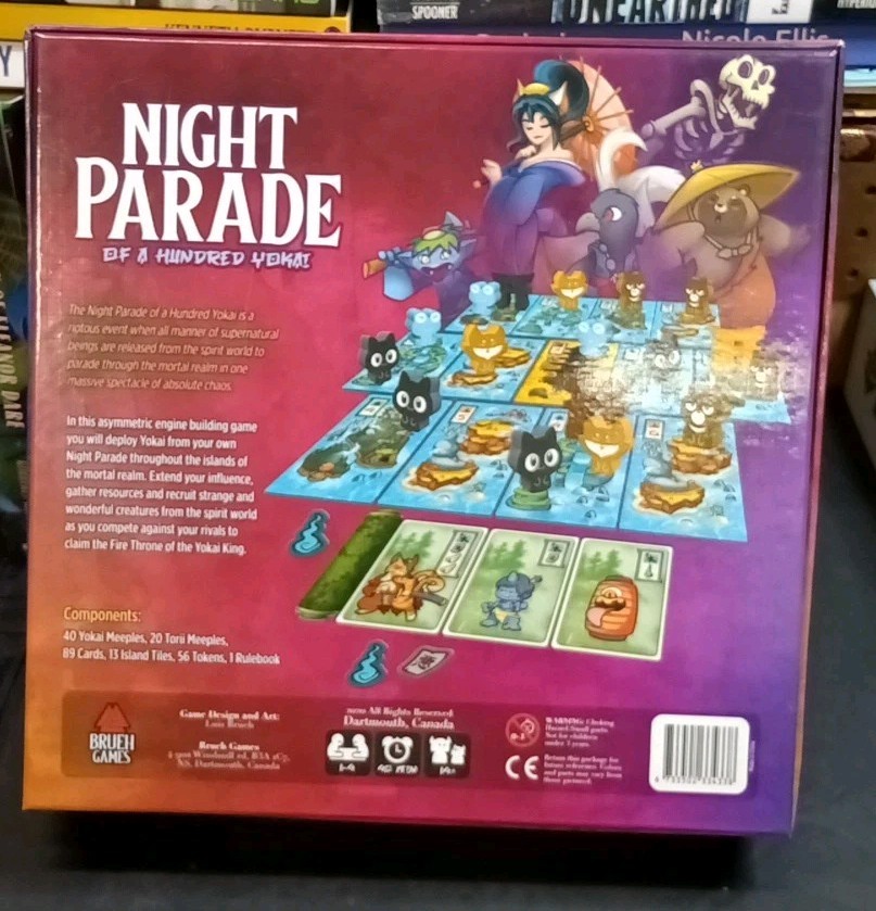 Night Parade of a Hundred Yokai + 3 Expansions Strategy Board Game, Brueh Games