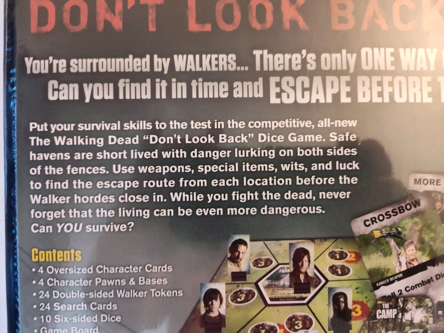 Walking Dead Don’t Look Back Dice Game – Cryptozoic – Factory Sealed NEW