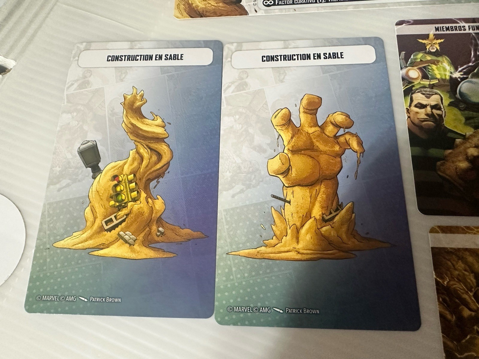 Marvel Crisis Protocol Sandman Electro Vulture Character & Tactic Cards Spanish