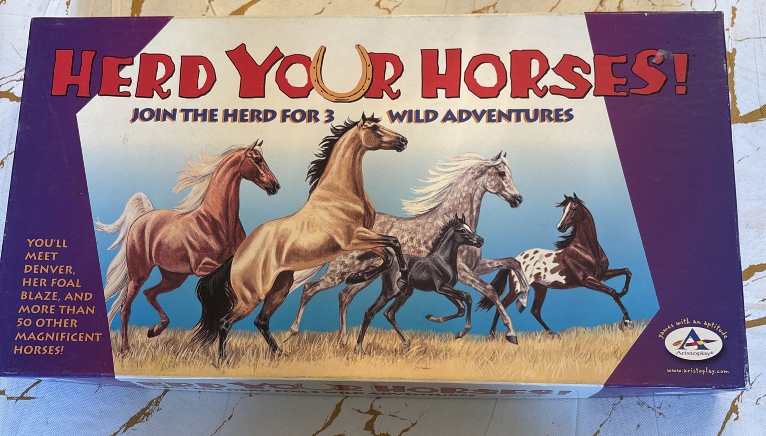 Herd Your Horses Board Game – Join The Herd (100% COMPLETE) 2002 Aristoplay EUC