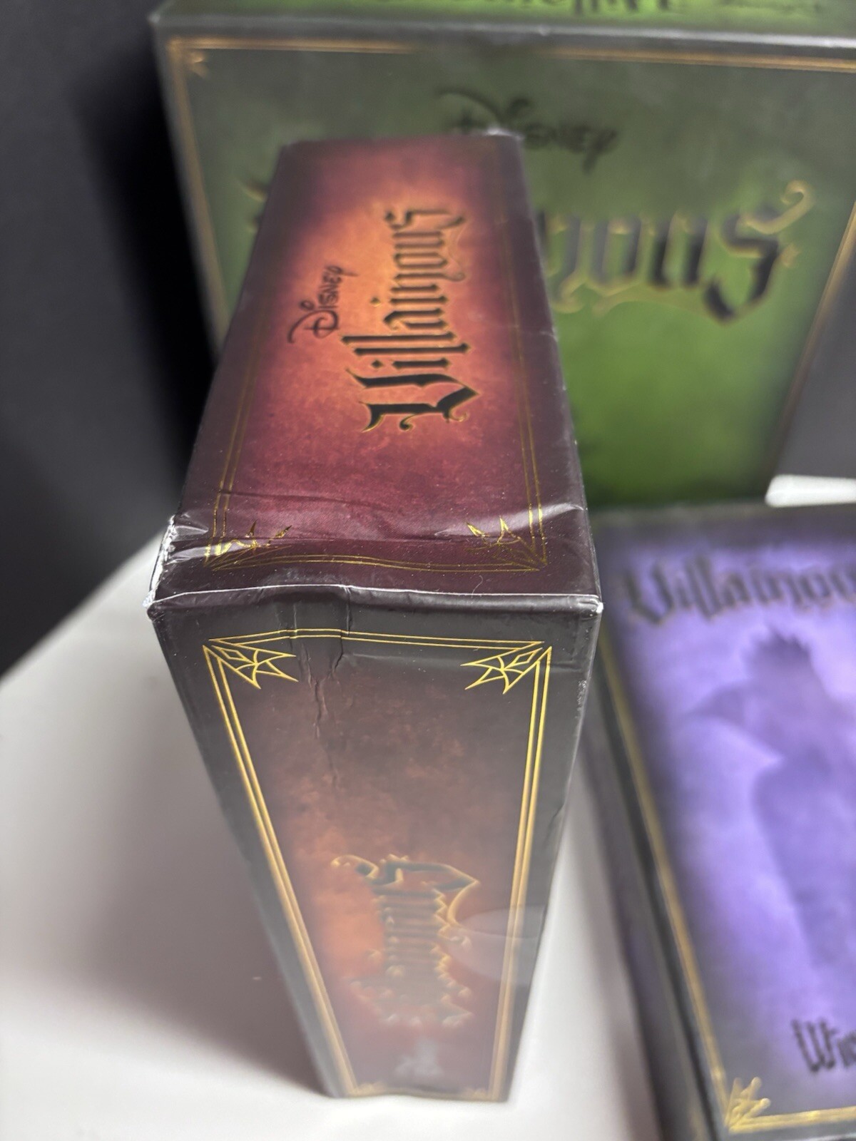 Disney VILLAINOUS Board Game w/2 Expansions (Wicked to the Core, Evil Prepared)