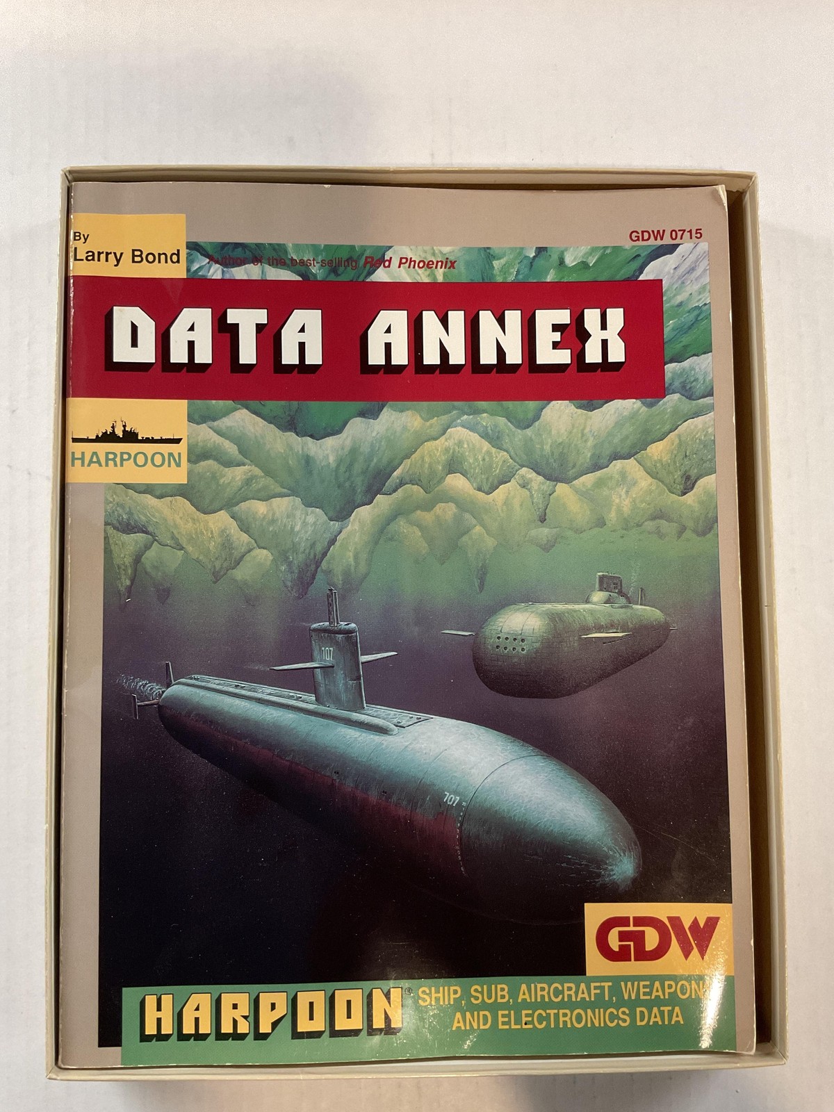 GDW Harpoon Modern Naval Wargame Complete Game 1987 United States Boxed Set