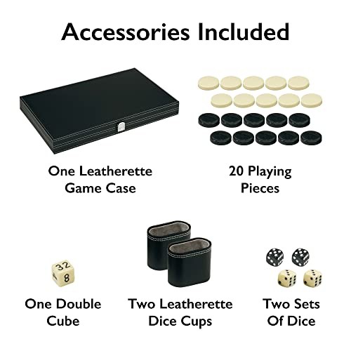 18 Inch Backgammon Set Mainstreet Classics Travel Board