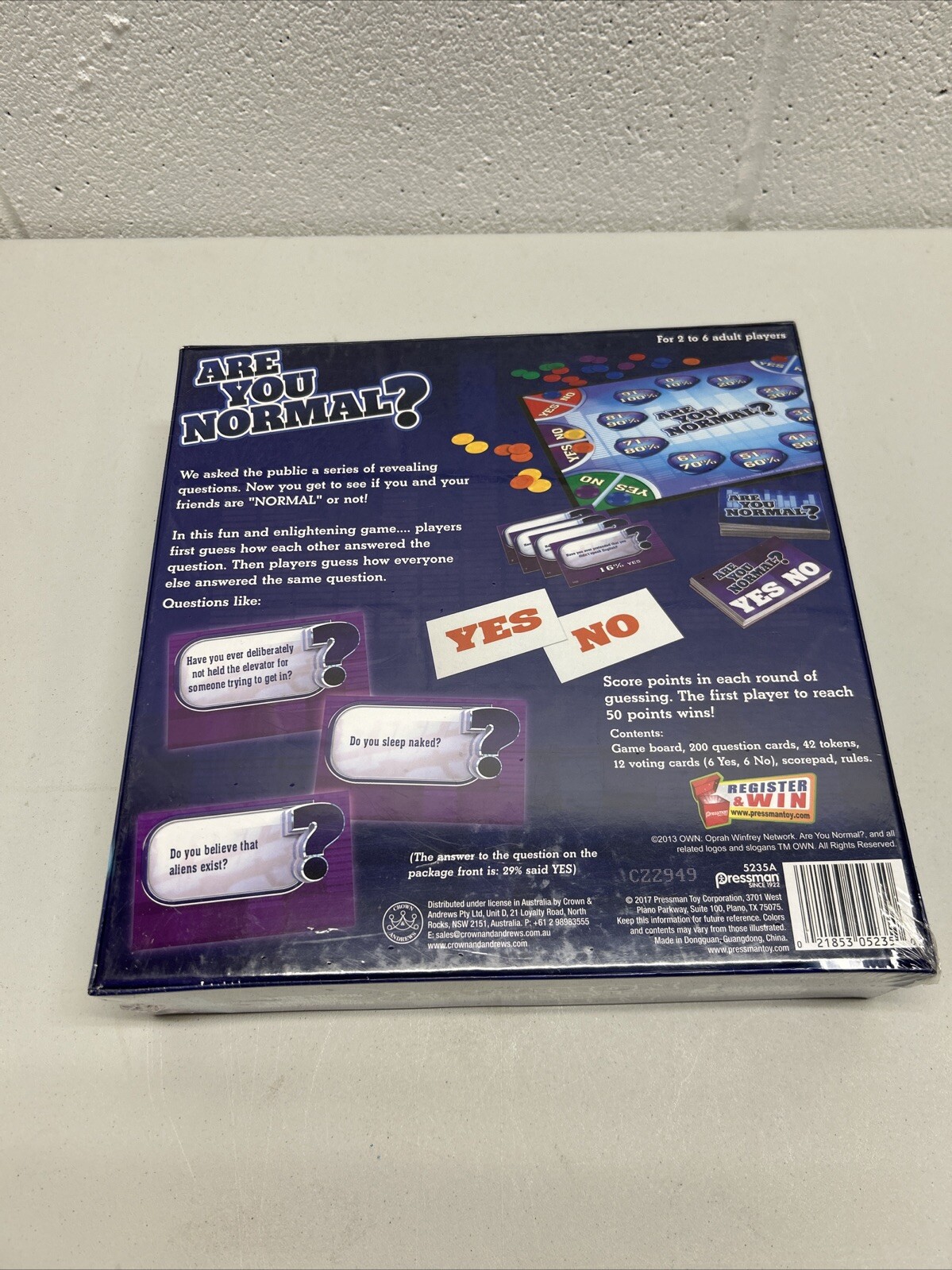 ARE YOU NORMAL? Game Adult Party Game Date Night 2 To 6 Players Board Game Night