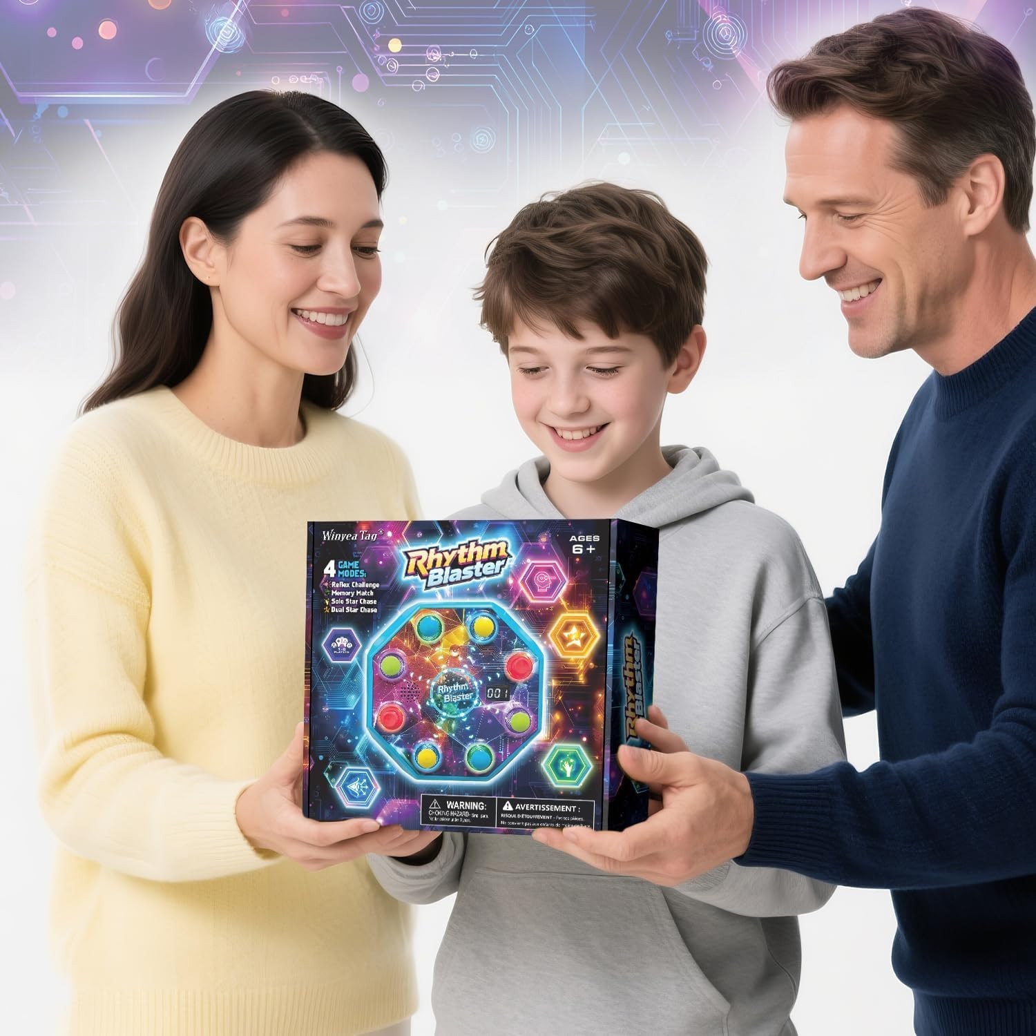 4 Game Modes Electronic Reflex Challenge – Interactive Fun for Kids Ages 6-12