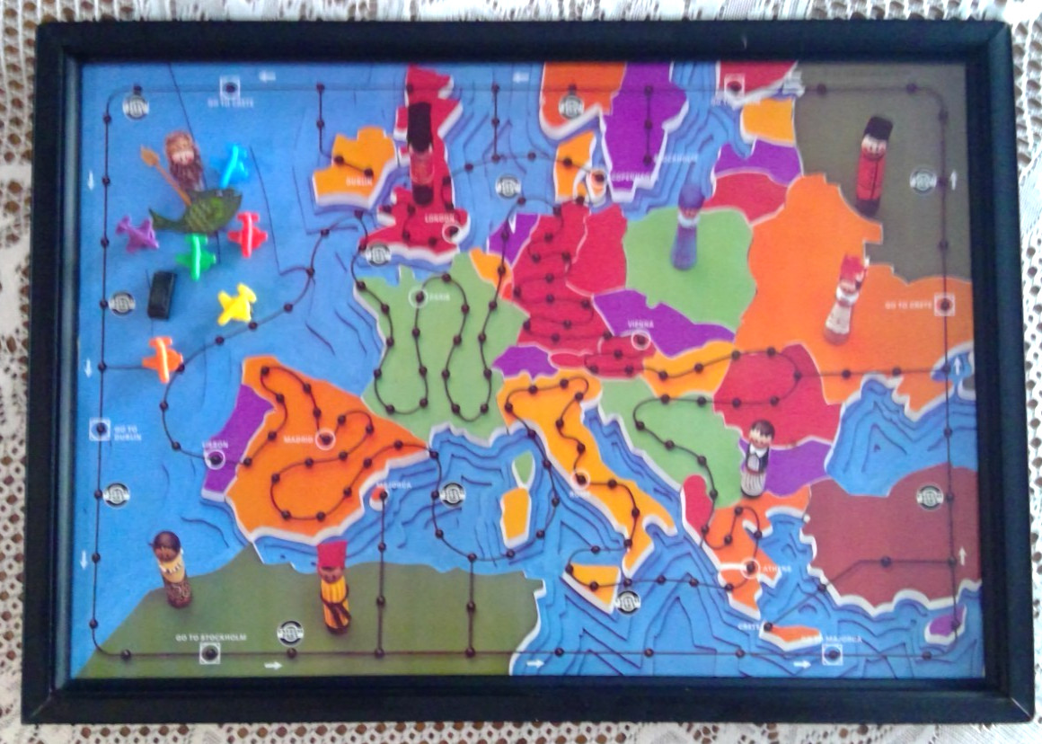 Vintage 1972 Schaper MONEY CARD American Express Europe TRAVEL Board GAME