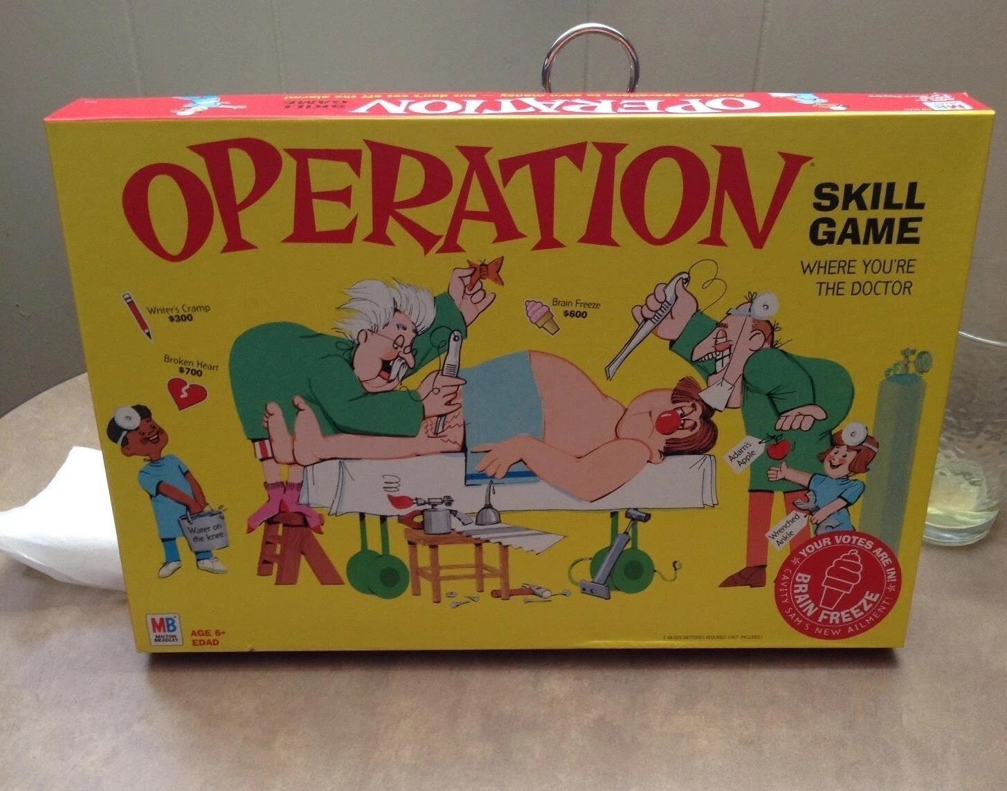 Operation Electronic Board Game With Cards for Kids Skill Game Ages 6 and Up NEW