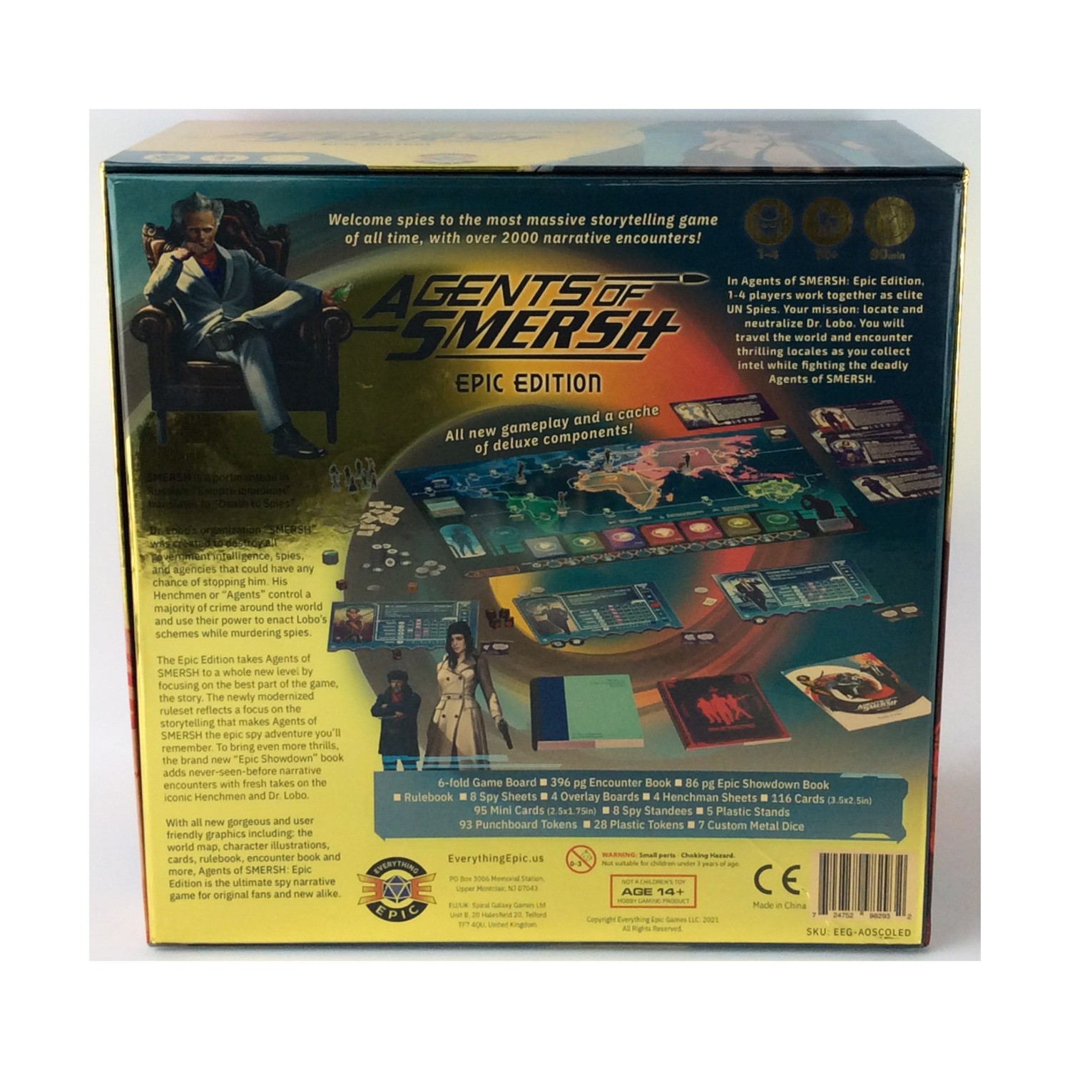 Everything Board Game Agents of SMERSH – Epic Kickstarter Collecto Box VG+/NM
