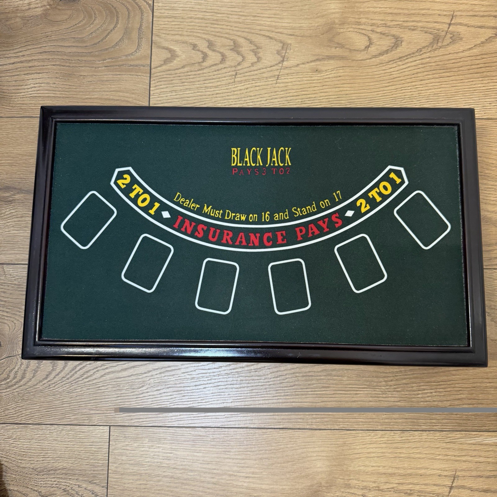 Vintage Excalibur Casino 3 In 1 Wood Game Set Blackjack Roulette Craps Complete