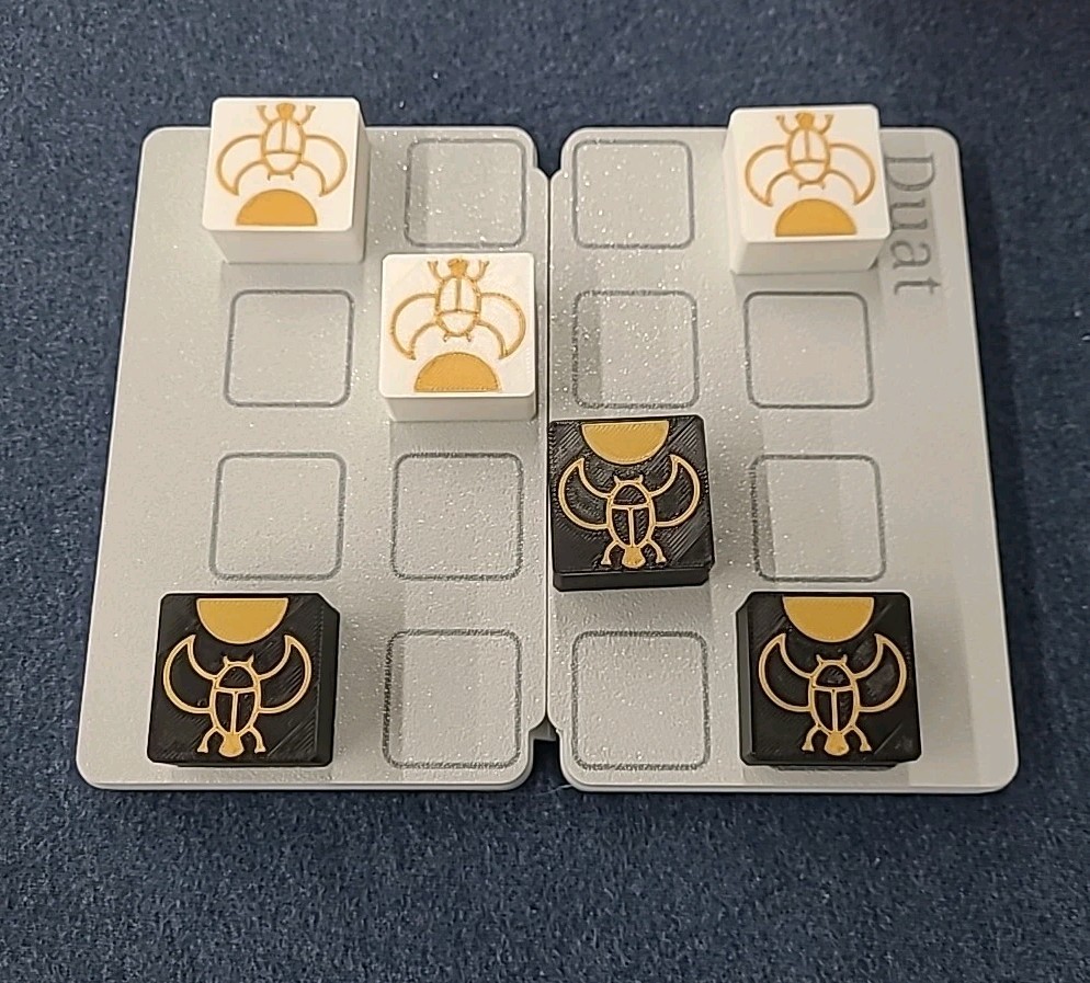 Duat 2 Player Abstract Puzzle Strategy Game – 3d Printed