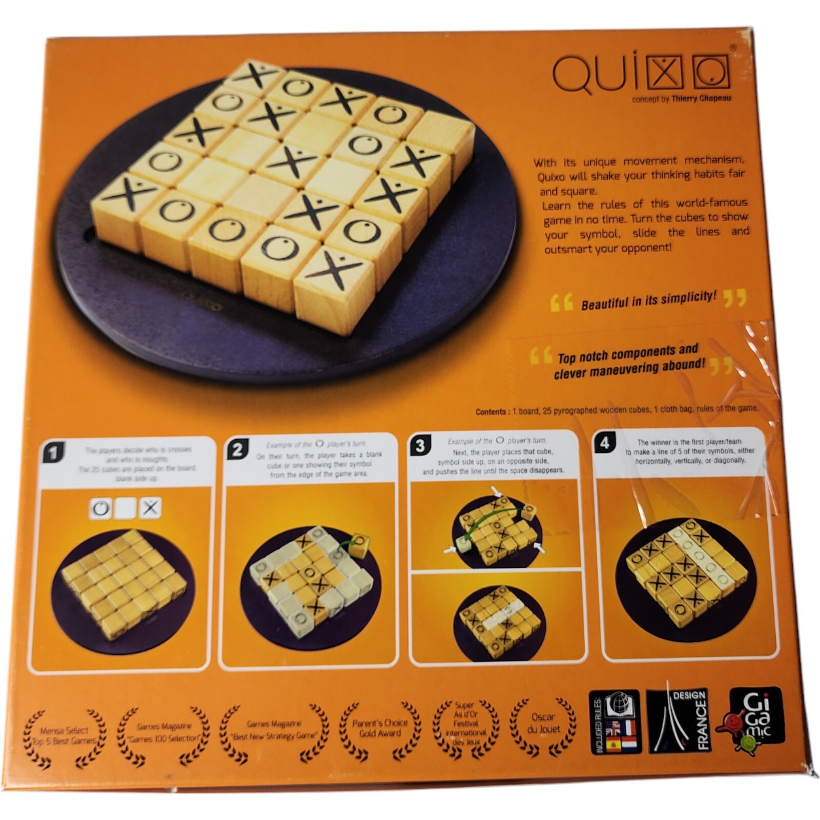 Quixo Thierry Chapeau Gigamic Board Strategy Family Game NEW OPENED BOX