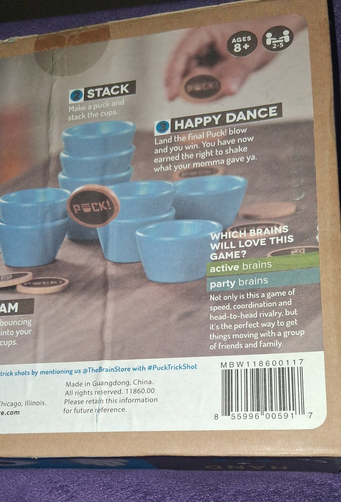 Marbles Brain Workshop Puck Board Game Slam Stack Party Game 2017 Factory Sealed