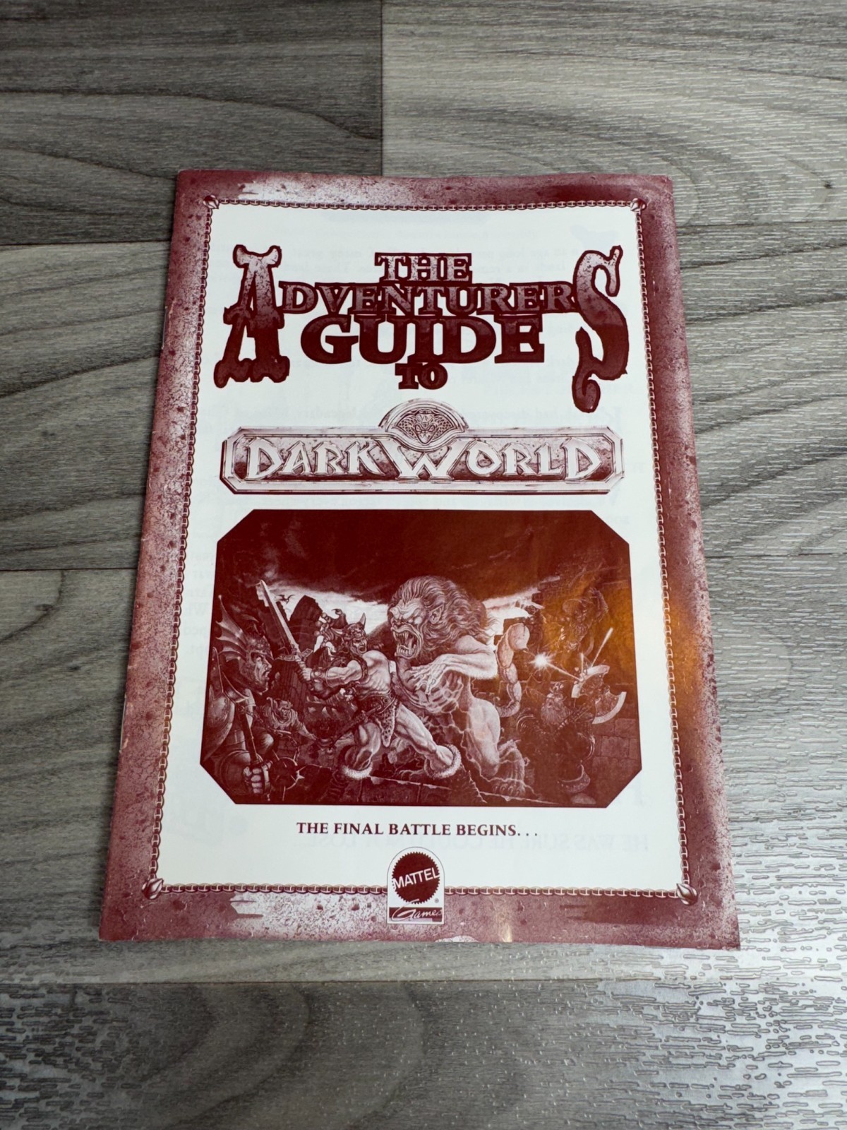 DARK WORLD FANTASY ADVENTURE BOARD GAME 1992 MATTEL INCOMPLETE AS IS