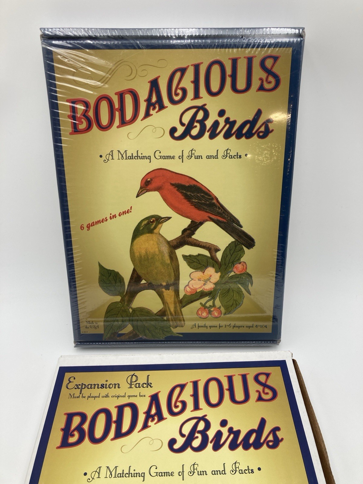 Bodacious Birds Board Game w Expansion Pack RARE Independent Retired, 13 in 1