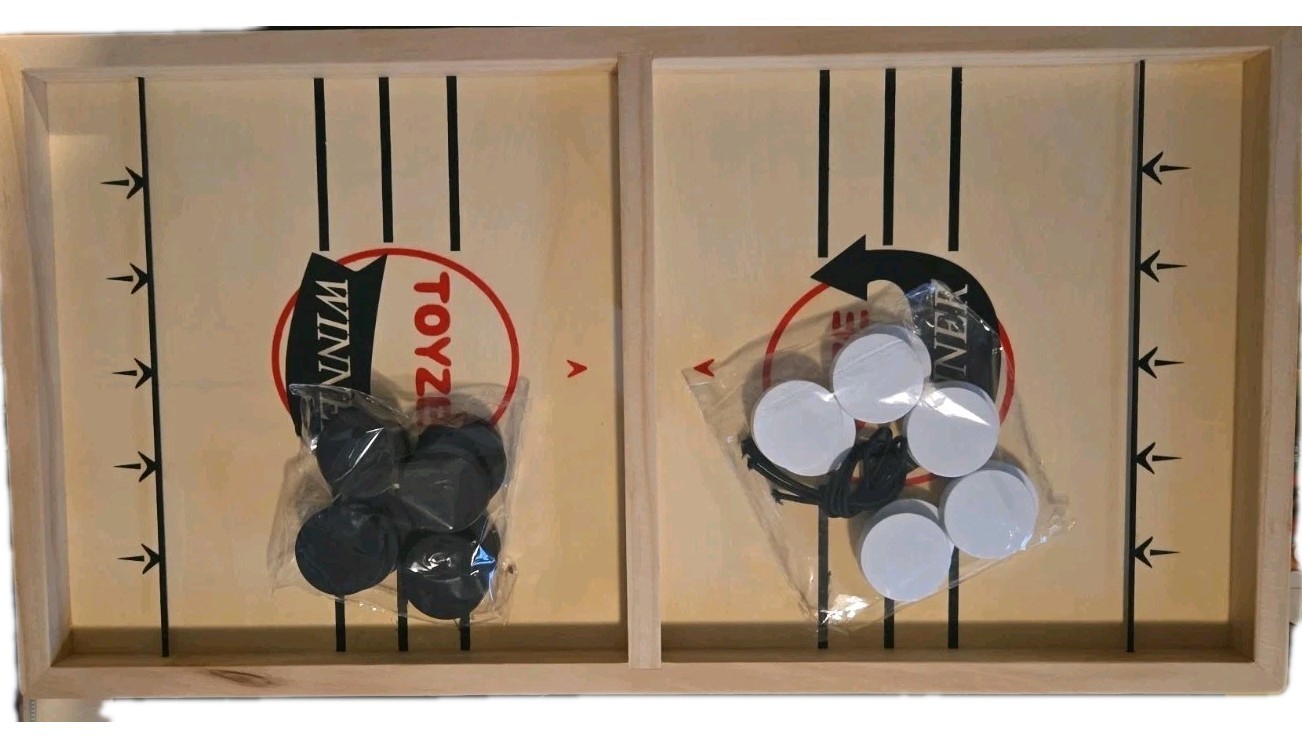Large Fast Sling Puck Table Game Night Hockey Board Game Action Packed New N Box