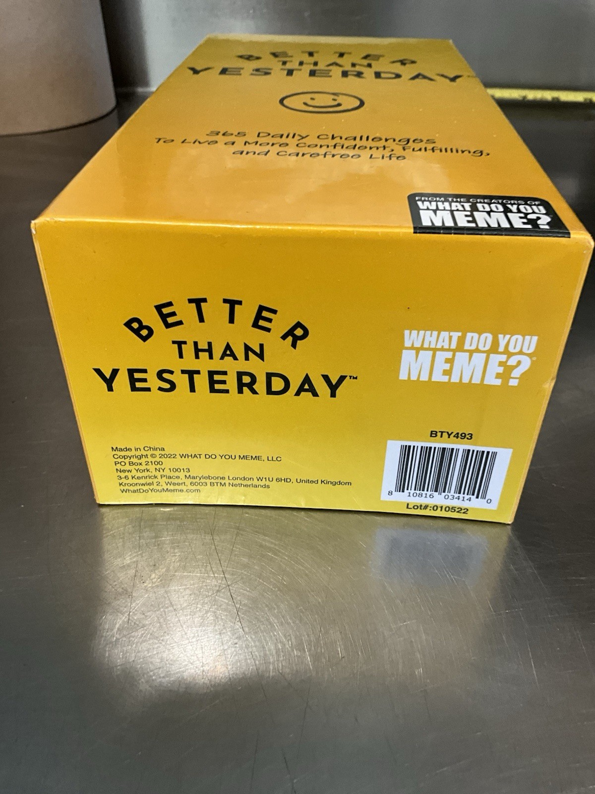 Better Than Yesterday What Do You Meme? 365 Daily Challenges NEW Positive Mantra