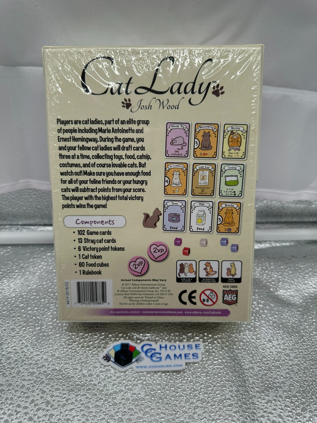 Cat Lady – Alderac Entertainment Group Cat Board Card Game New SEALED *CCGHouse*
