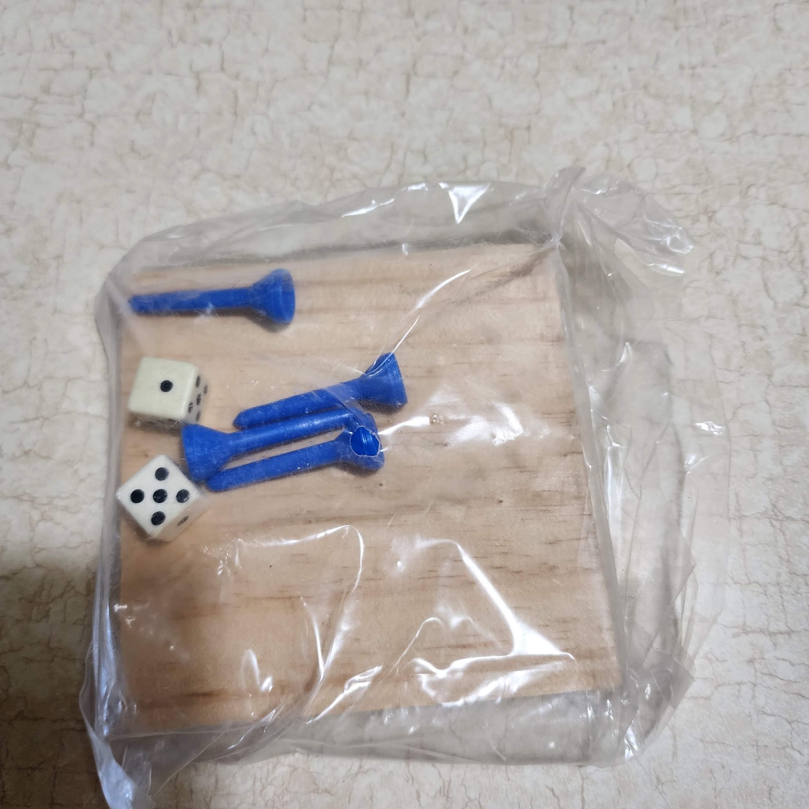 Sports Wood Dice & Peg Games: Baseball Football Bowling Derby Basketball Sealed