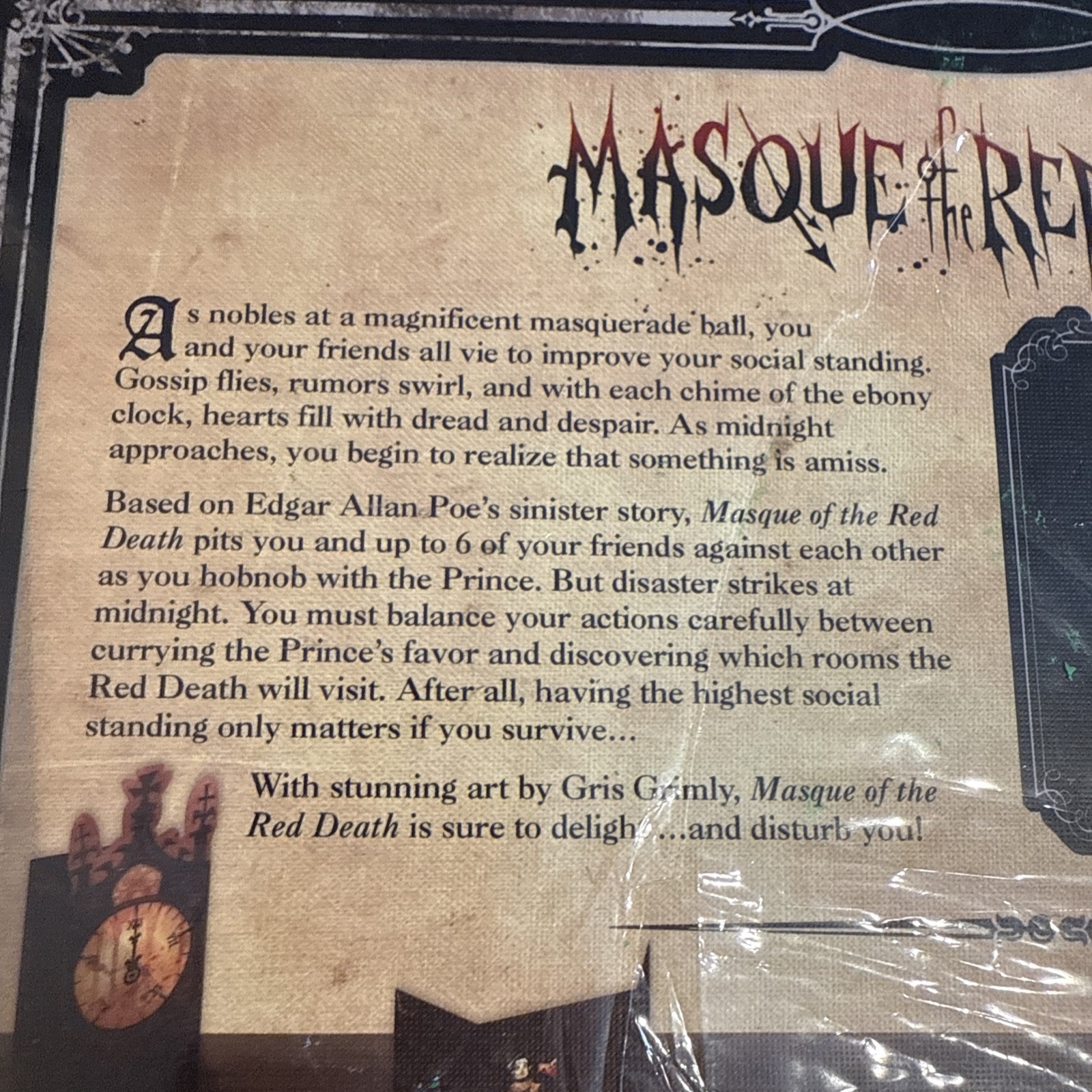 Edgar Allan Poe Masque of the Red Death Board Game Horror Gothic NEW