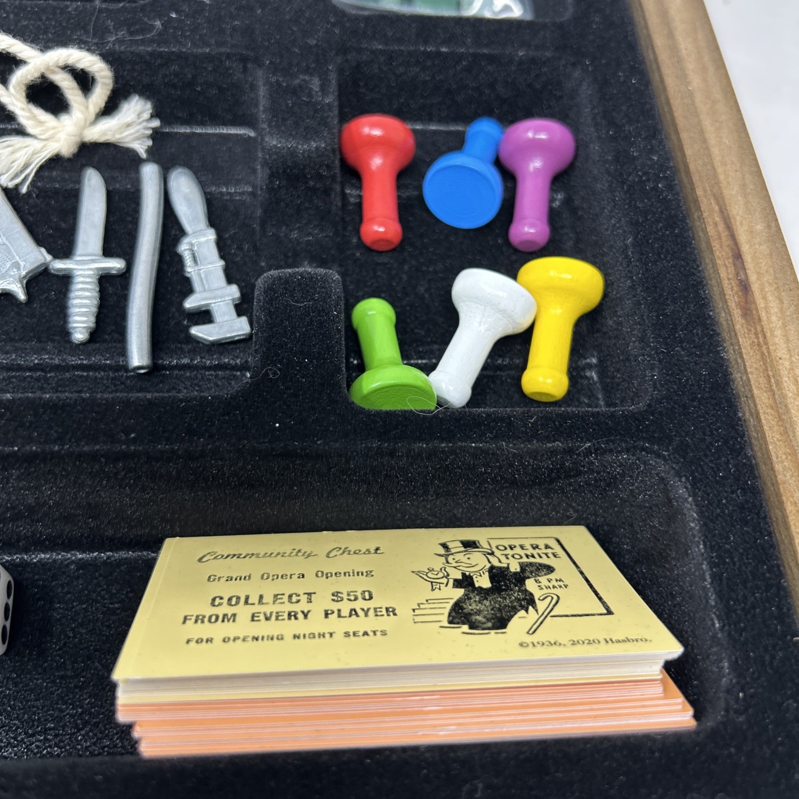 MONOPOLY and Clue Deluxe Vintage 2 in 1 Wood Game Collection Set Complete