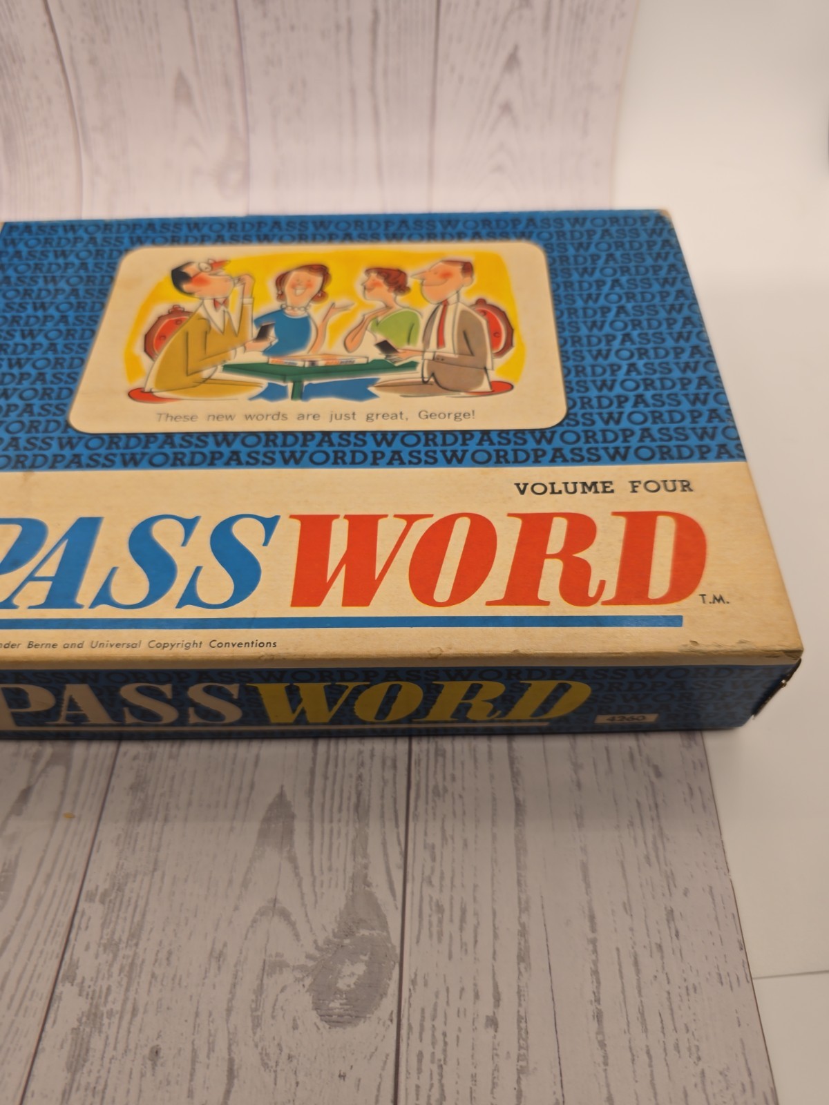 Vintage 1962 Milton Bradley Password Board Game Volume 4 No. 4260