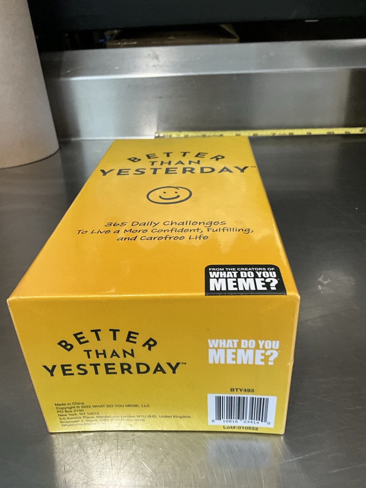 Better Than Yesterday What Do You Meme? 365 Daily Challenges NEW Positive Mantra