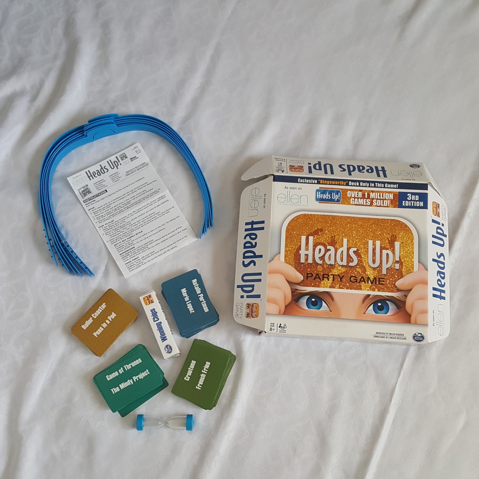 Heads Up Party Game 3rd Edition As Seen On Ellen Family Game Age 8+ Spin Master