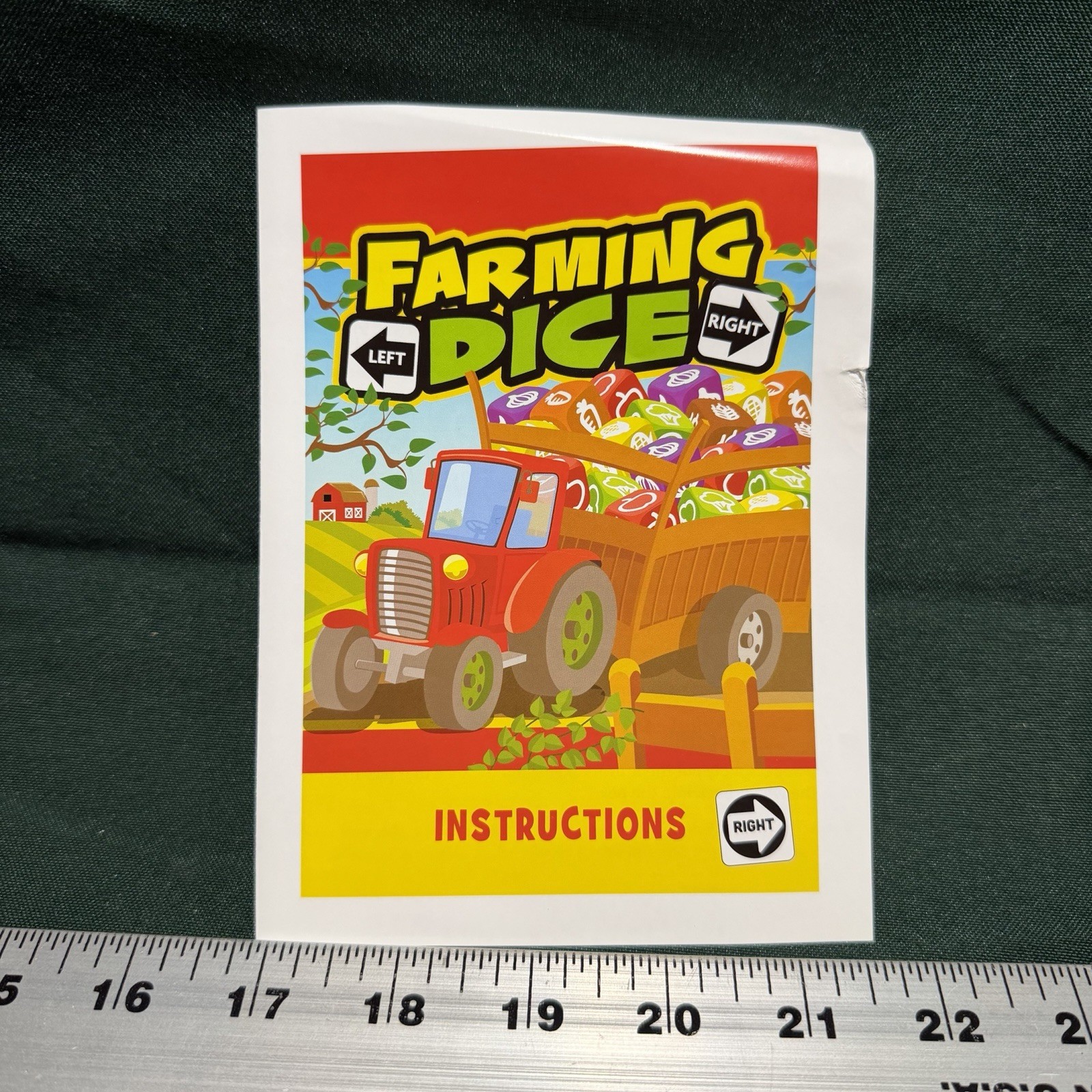 Outset Media Board Game – Farming Dice – Farmer – 2015 – Complete – Ships Free
