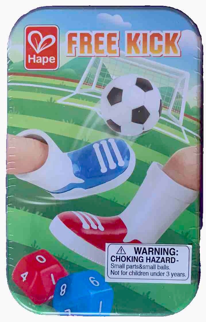 NEW! ⚽️ Hape E0475 FREE KICK Tabletop Soccer Finger Football Game Play Set