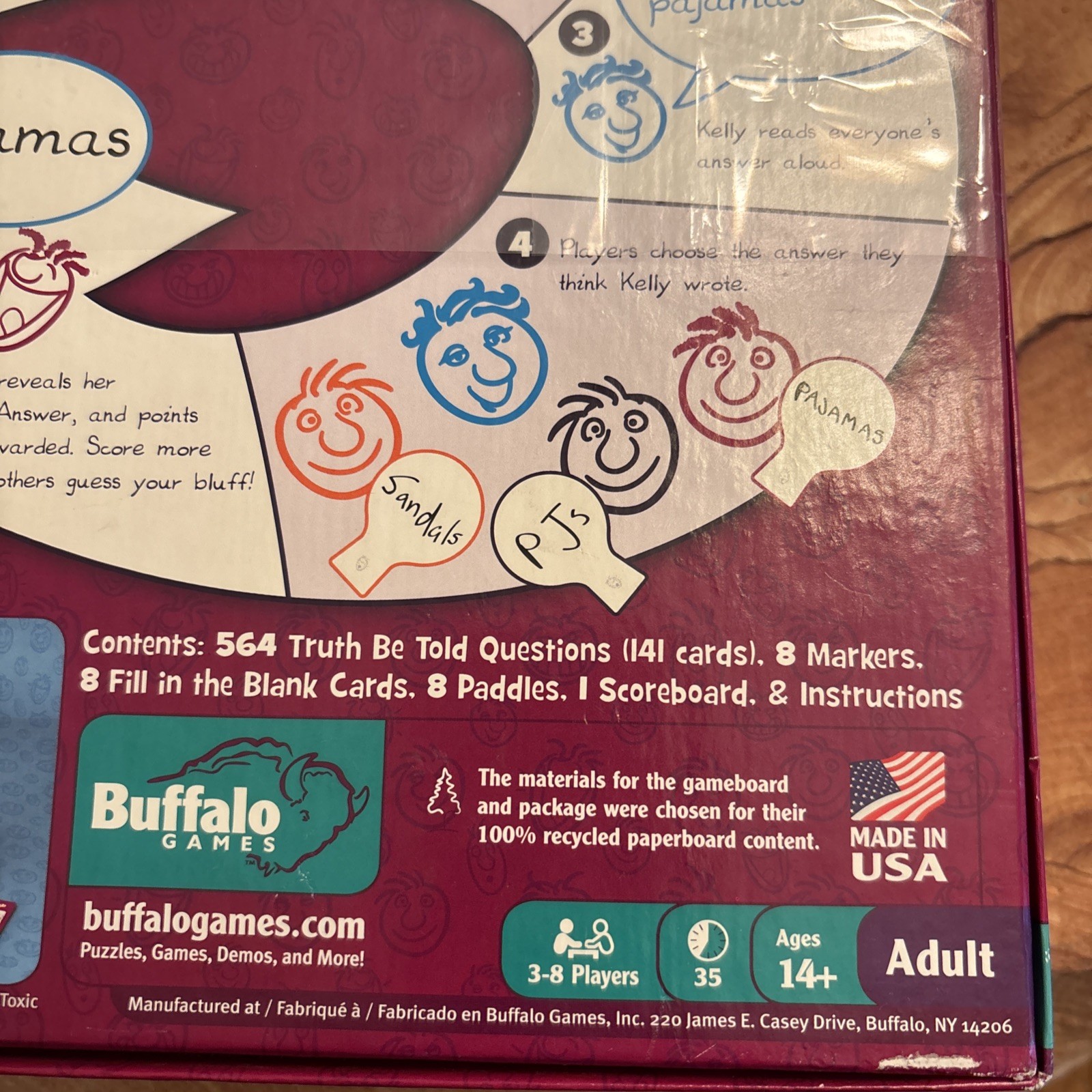 Truth Be Told Game Buffalo Games 2009 Party Family Funny Humor Brand New