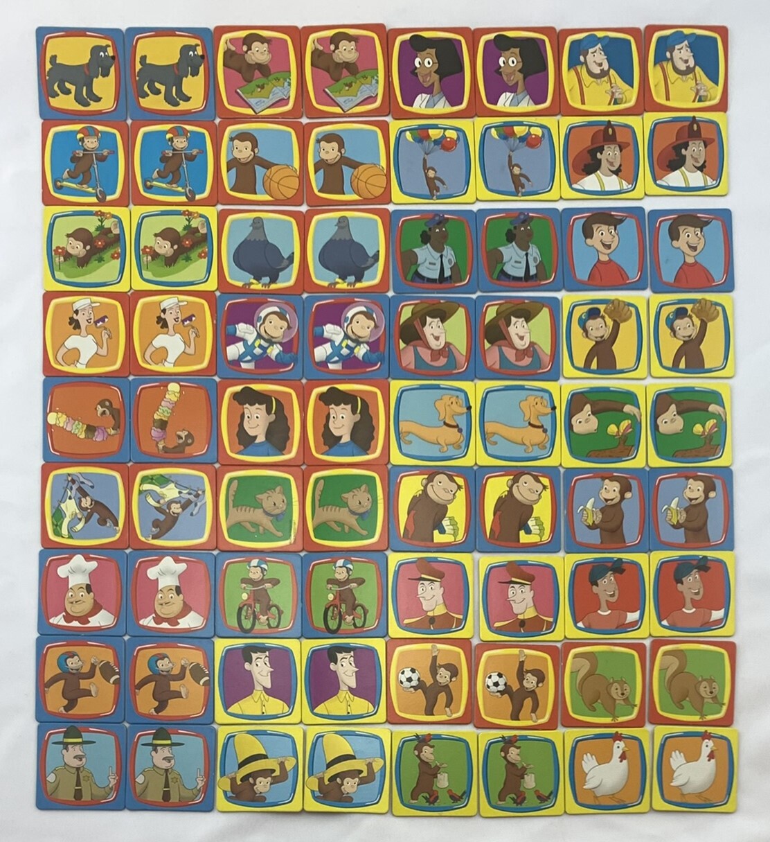 2009 Curious George Matching Game by Wonder Forge Complete in Great Condition
