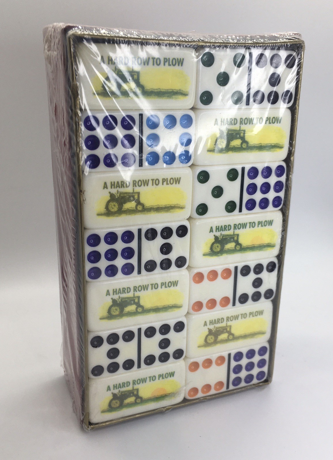 PUREMCO EXTRATHICK PRO DOUBLE NINE DOMINOES HARD ROW TO PLOW MADE IN USA SEALED