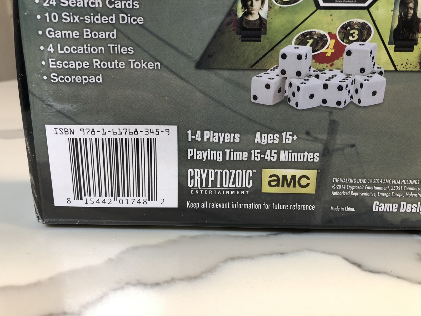 AMC The Walking Dead Don’t Look Back Dice Board Game