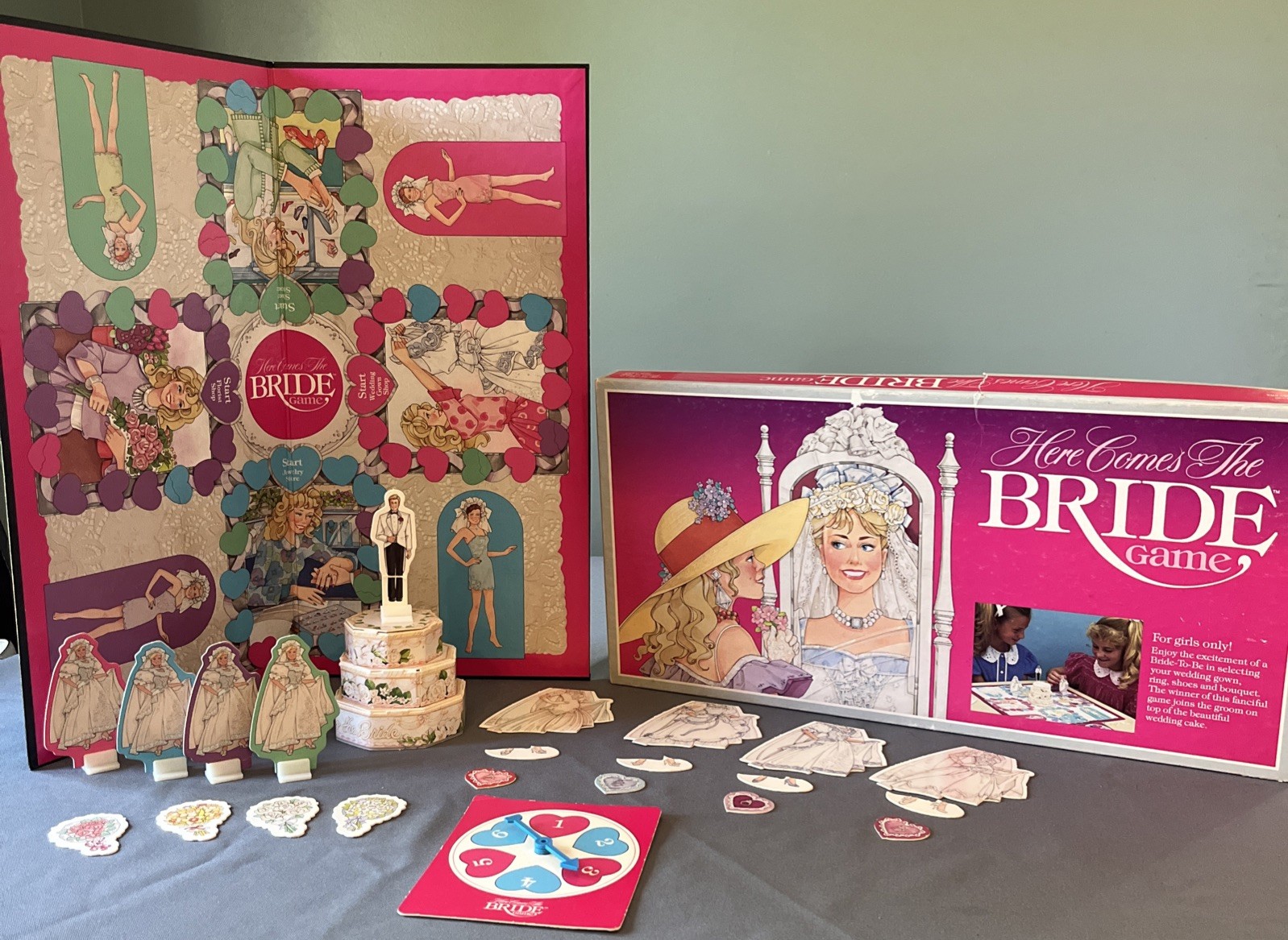 Vintage Here Comes The Bride Board Game 1987 Complete The Ungame Co.
