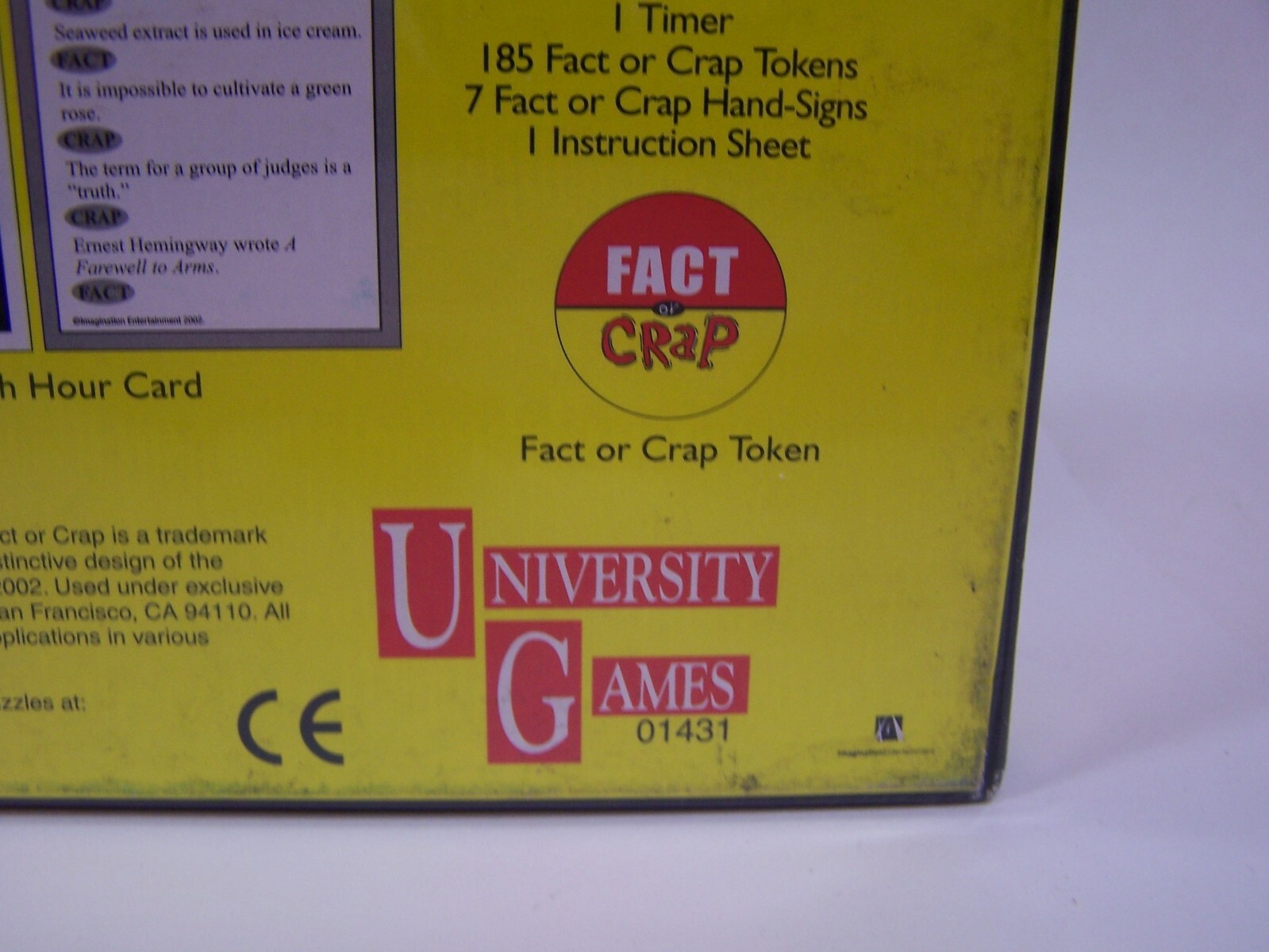 University Games Fact Or Crap Trivia Game Age 12 To Adult 3 – 8 Players