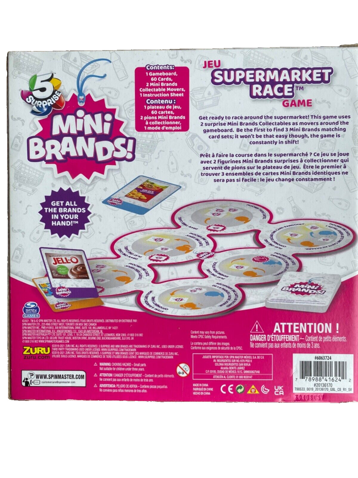Mini Brands jeu Supermarket Race Game Family Game Night