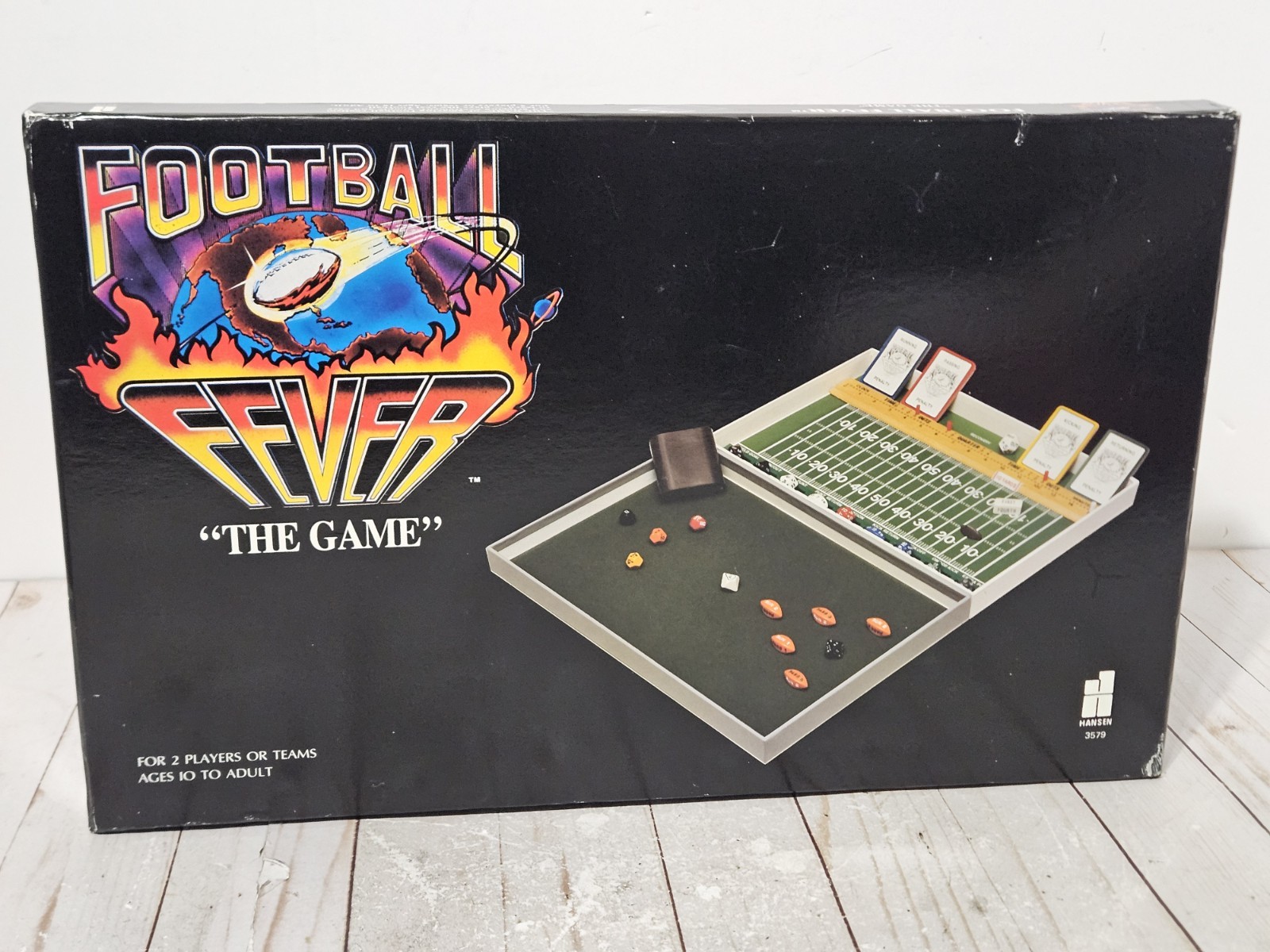 Football Fever The Game Cards Dice Hansen 1985 Vintage Board Game 100% Complete
