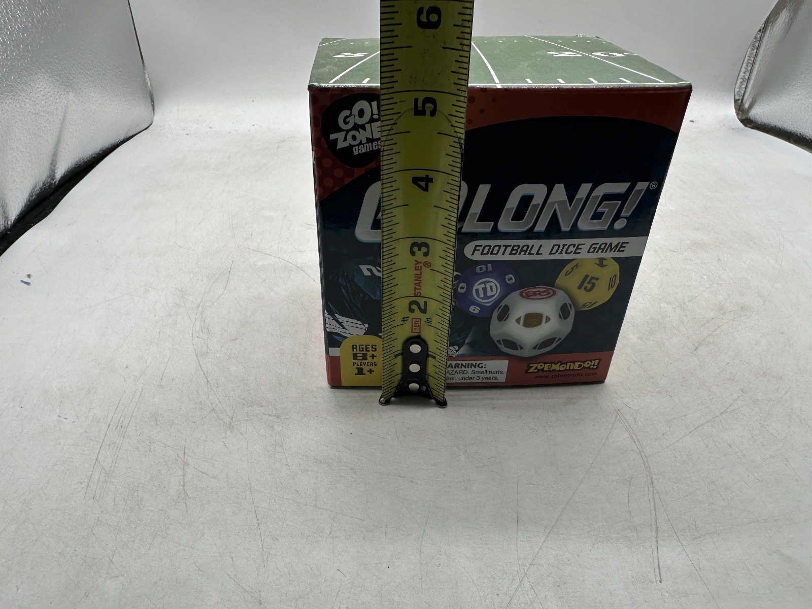 Go Long! Football Dice Game Go! Zone Games Zobmondo!! NiOB