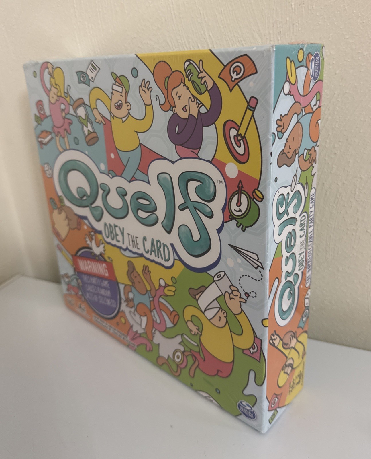 Quelf Board Game New Sealed Family Party Game by Wiggity Bang Obey The Card Rule