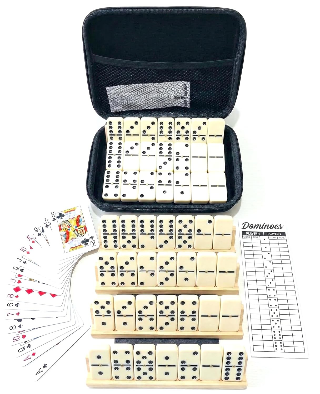 Double 6 Dominoes Set for Adults 28 Tiles Game PRK 14 Complete Set