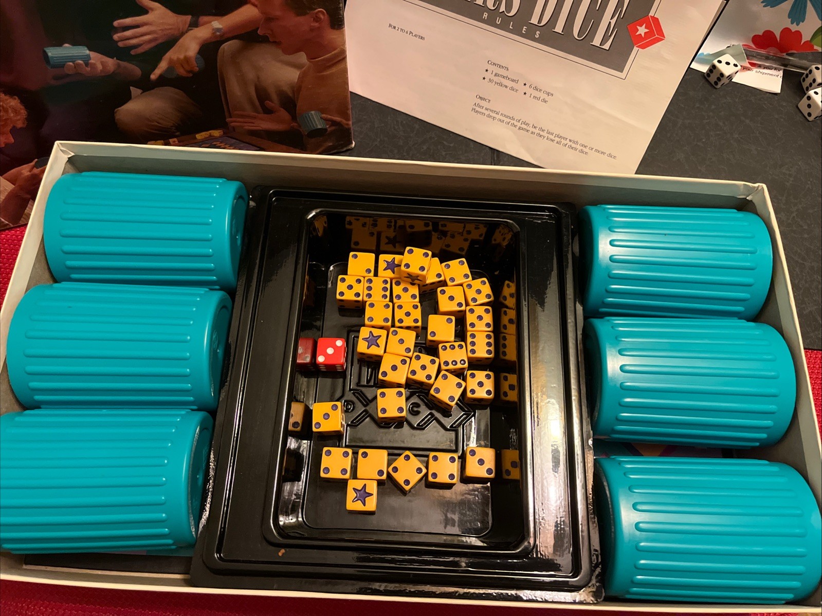1987 Liars Dice Game Complete Milton Bradley Original